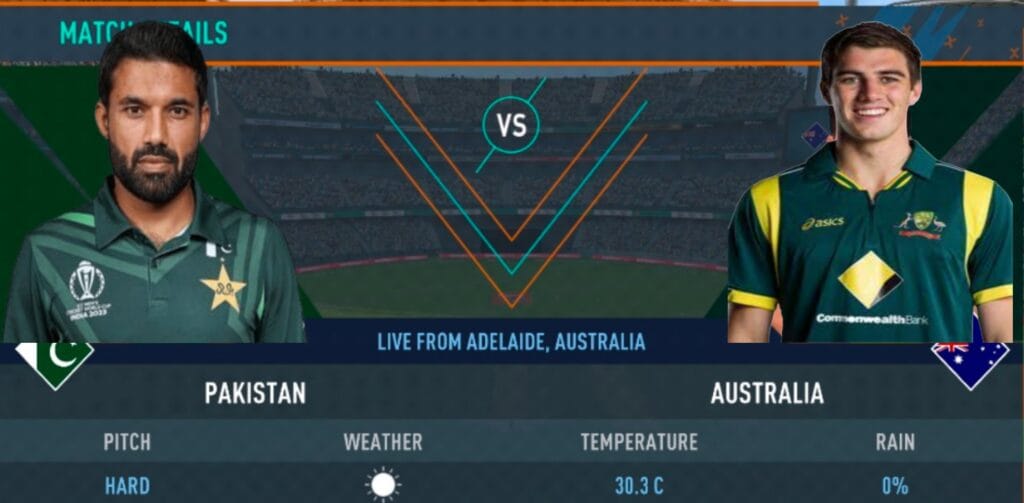Cricket match between Aus vs Pak